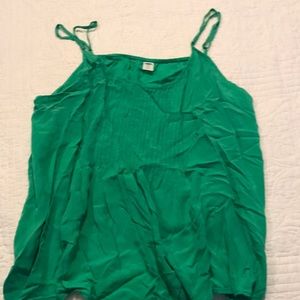 Green tank top
